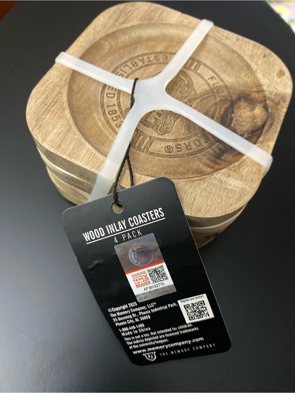 NFL Florida Gators Wooden Coaster Set of 4